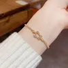 Europa y américa luz lujo nicho diseño sentido de la moda herradura hebilla pulsera mujeres de alta clase sentido super flash 100 freestyle pulsera al por mayor details Picture